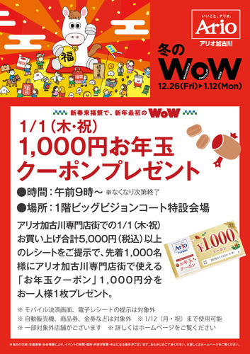 クーポン券プレゼント