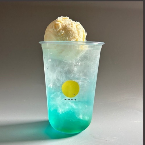 紫陽花クリームソーダ