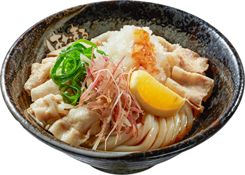 ３種薬味で食べる 豚しゃぶうどん