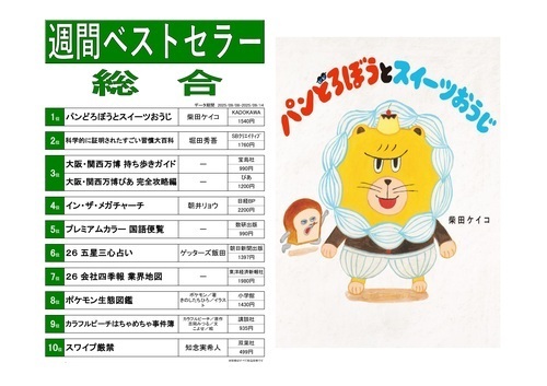 くまざわ書店ベストランキング