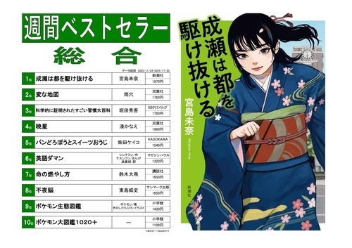 くまざわ書店ベストランキング