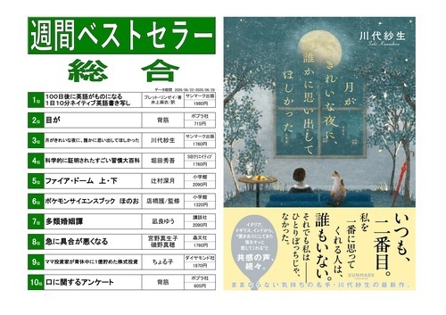 くまざわ書店ベストランキング