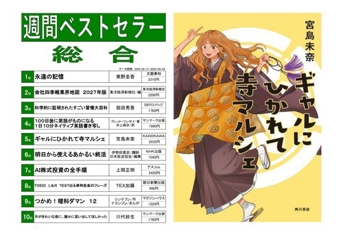 くまざわ書店ベストランキング