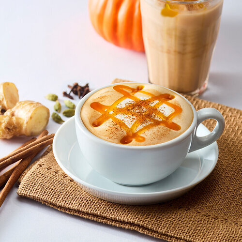 ＆TEA パンプキンチャイミルクティー